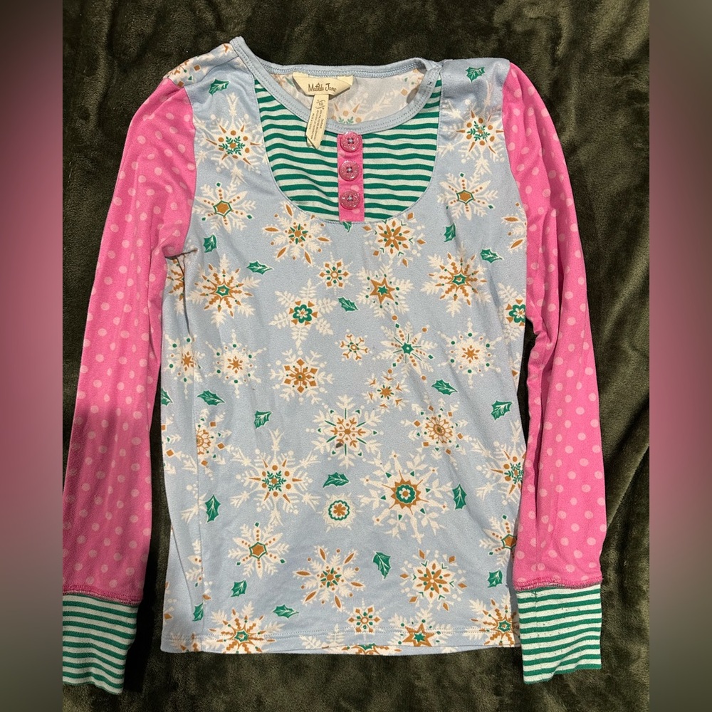 Matilda Jane Striped and Floral Long Sleeve Top